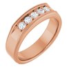 14K Rose .375 CTW Diamond Mens Ring Ref 14769548